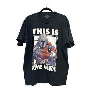 Star Wars mandalorian Black Graphic T-Shirt